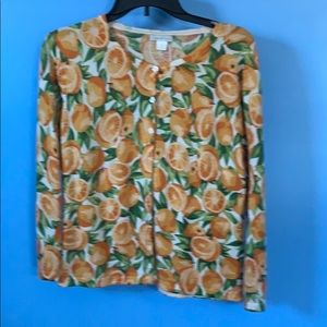 Orange cardigan- light weight